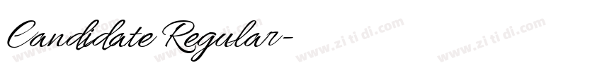 Candidate Regular字体转换